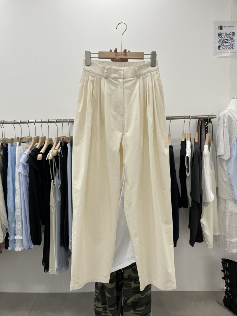 LEMATIN東大門代購女士新款時尚人氣休閑真品熱賣26春夏休閑褲LEMATIN休閑褲圖色1