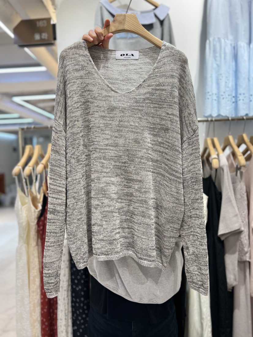 OLA東大門代購女士新品人氣26春夏熱賣真品休閑推薦針織衫mellor/OLA針織衫圖色1