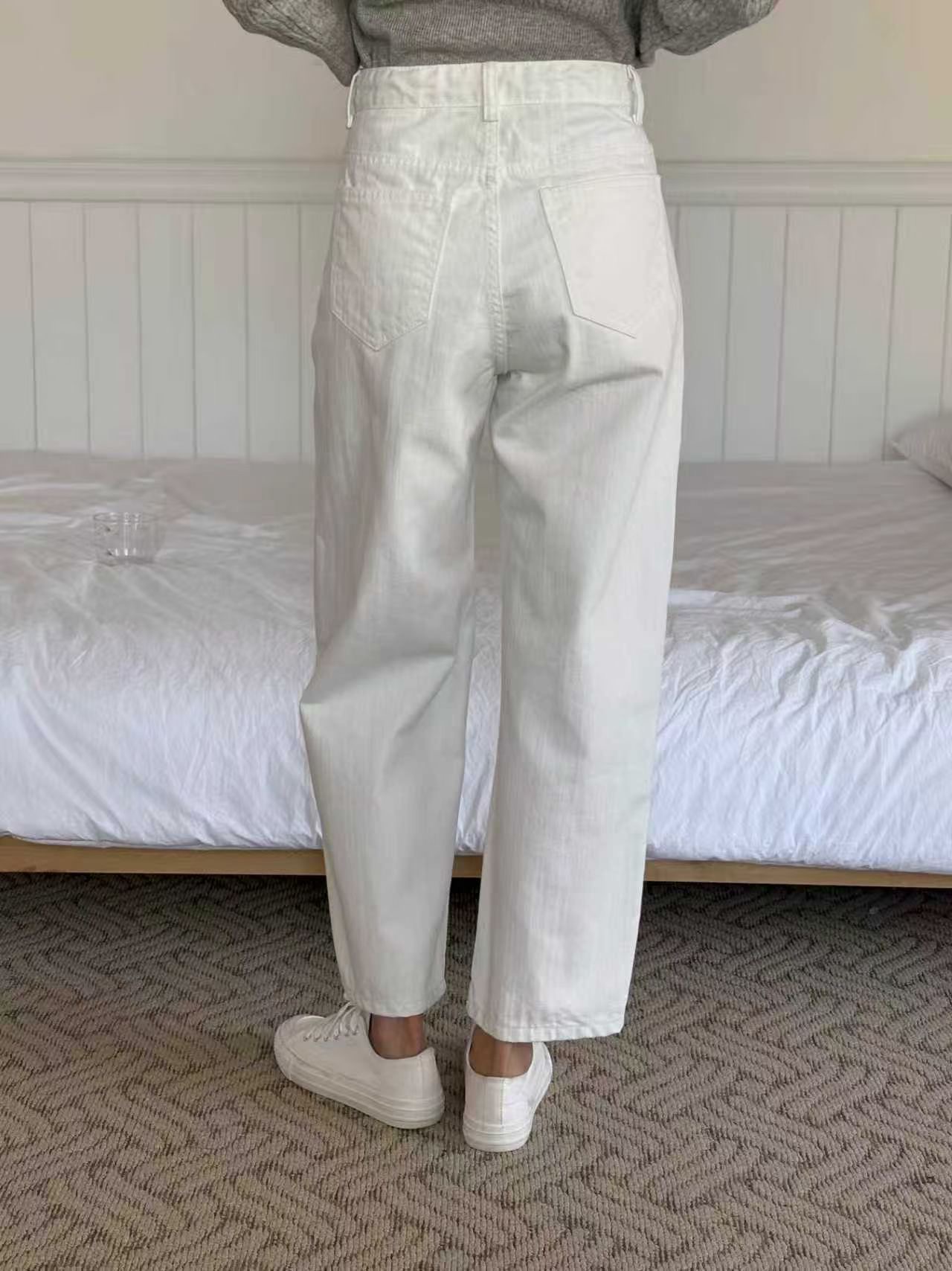 QMARKET東大門直郵女士新品職業真品熱賣推薦休閑26春夏牛仔褲QMARKET牛仔褲