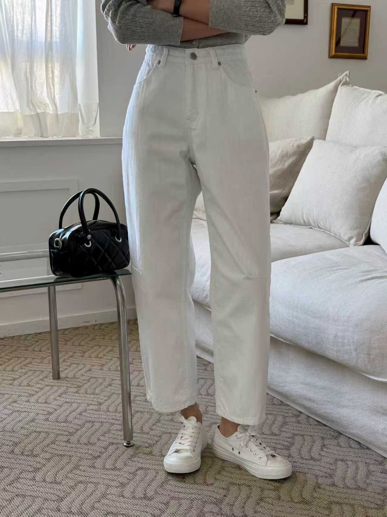 QMARKET東大門直郵女士新品職業真品熱賣推薦休閑26春夏牛仔褲QMARKET牛仔褲圖色1