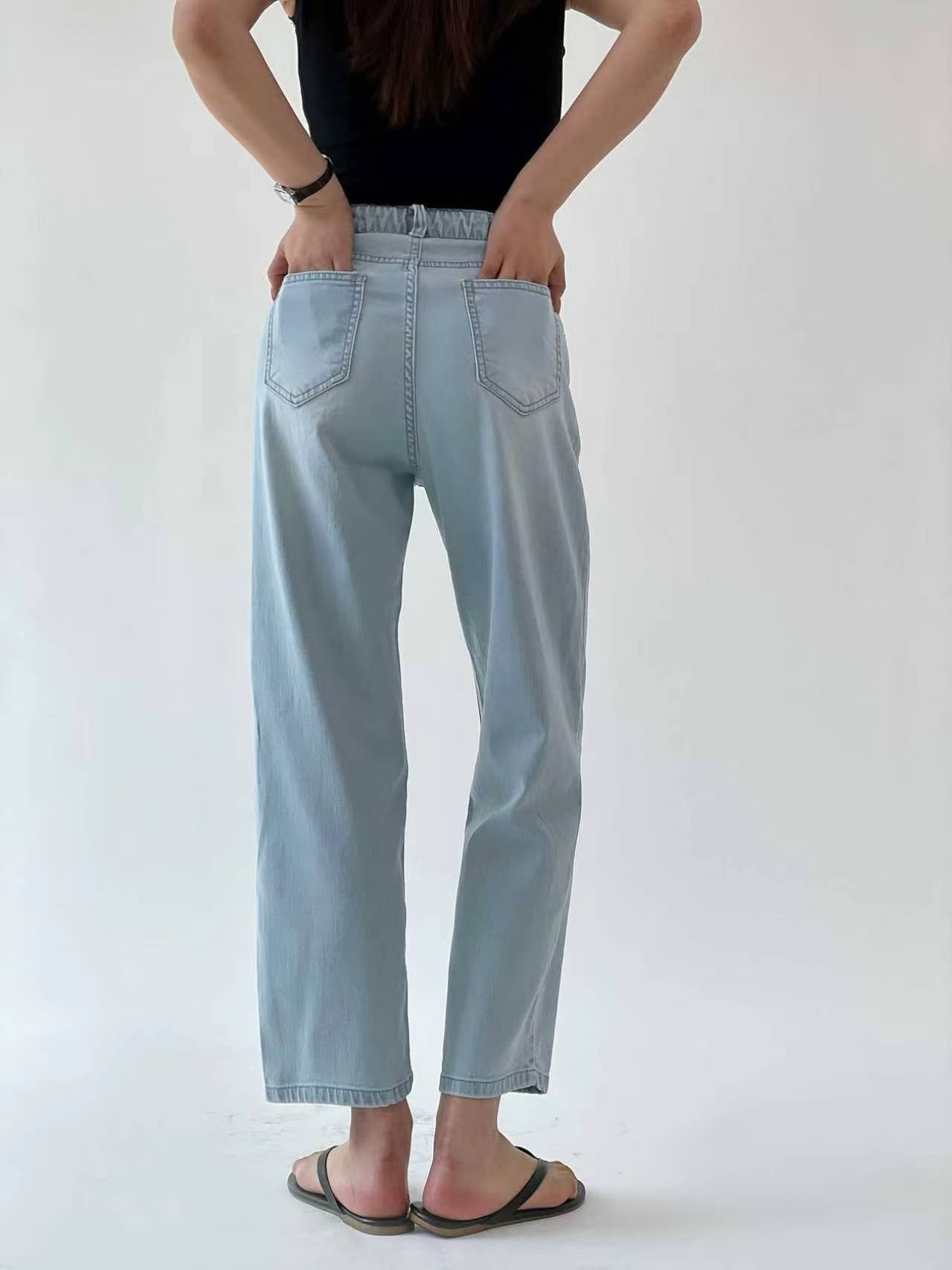 QMARKET東大門直郵女士新品職業人氣推薦熱賣休閑26春夏牛仔褲QMARKET牛仔褲