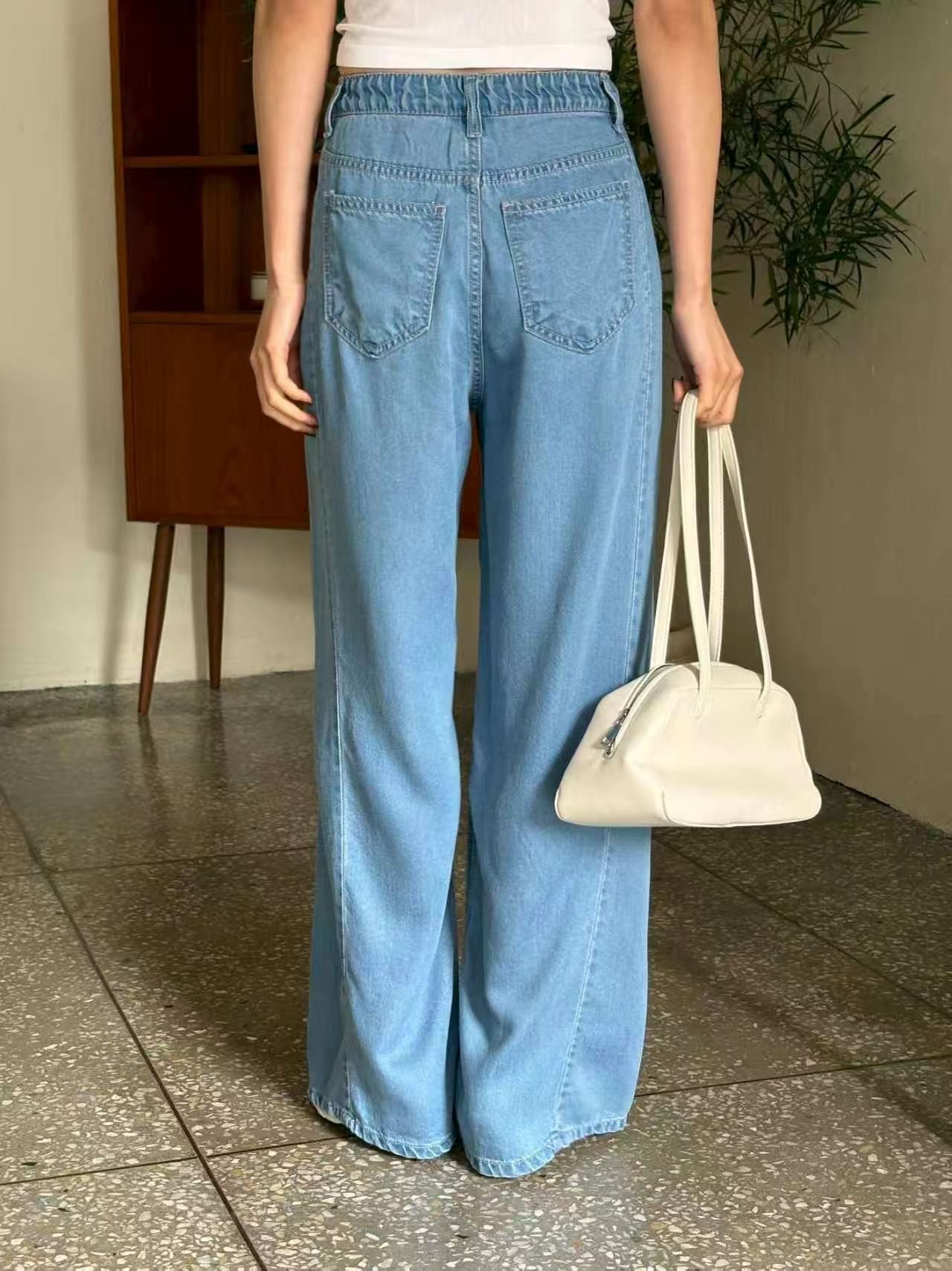 QMARKET東大門直郵女士新品真品推薦熱賣休閑時尚人氣牛仔褲QMARKET牛仔褲