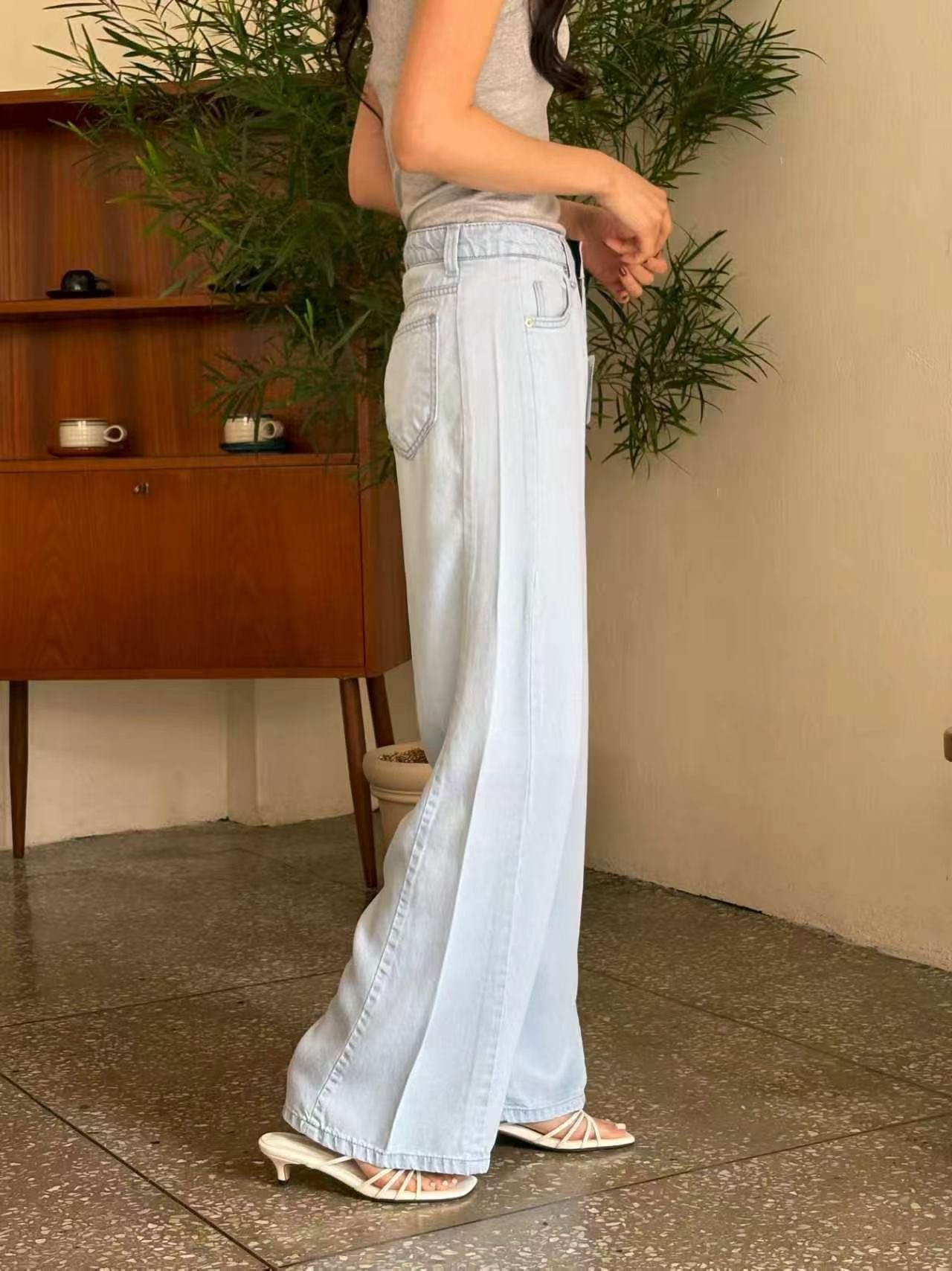 QMARKET東大門直郵女士新品真品推薦熱賣休閑時尚人氣牛仔褲QMARKET牛仔褲