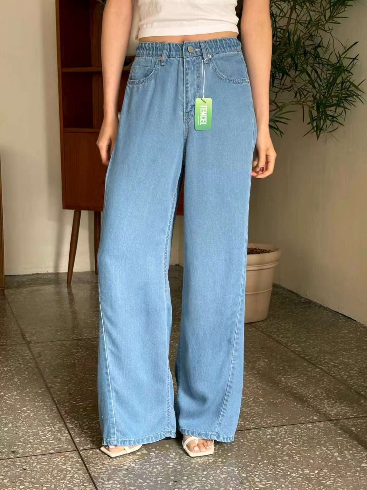 QMARKET東大門直郵女士新品真品推薦熱賣休閑時尚人氣牛仔褲QMARKET牛仔褲圖色2