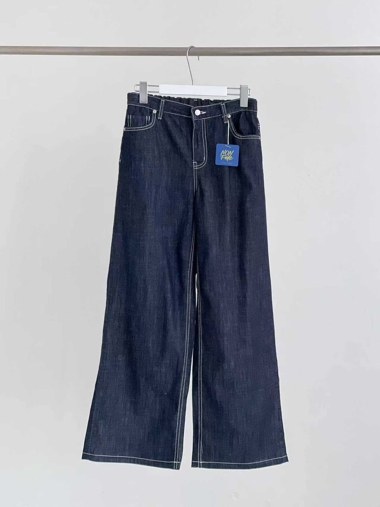 QMARKET東大門實拍女裝新款休閑職業熱賣推薦人氣26春夏牛仔褲QMARKET牛仔褲圖色1