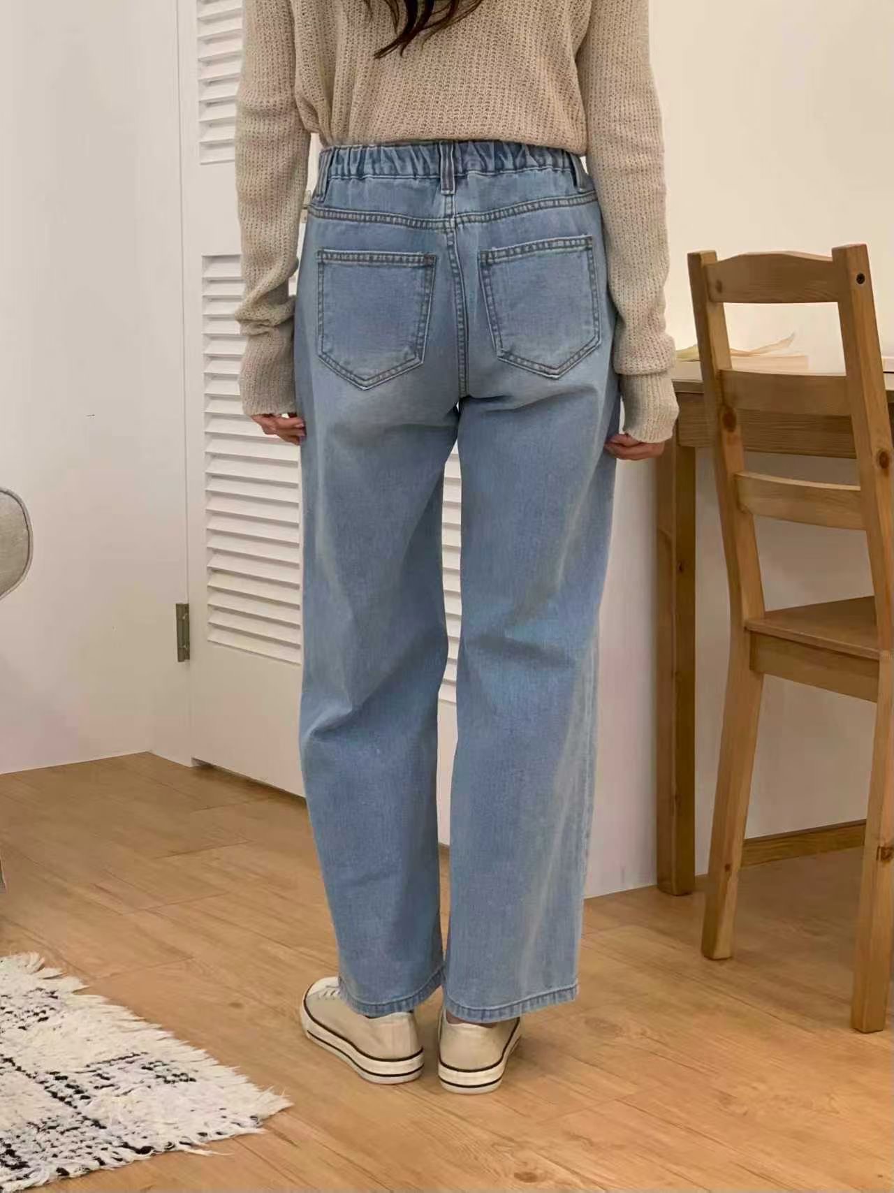 QMARKET東大門直郵女裝新款推薦人氣休閑時尚熱賣真品牛仔褲QMARKET牛仔褲