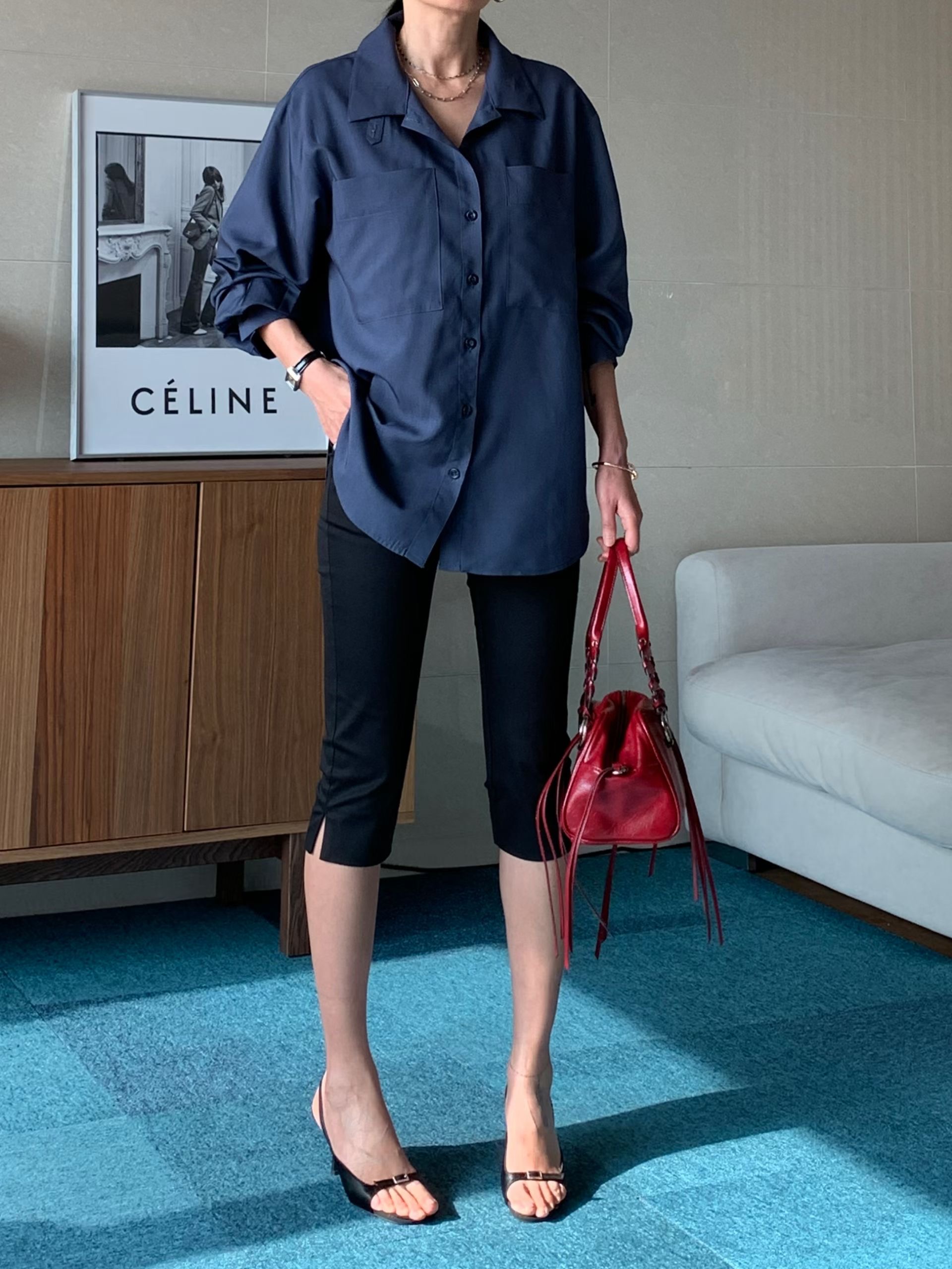 TINT東大門代購女裝新品職業人氣熱賣休閑襯衫蕾絲衫高領TINT襯衫/蕾絲衫圖色1