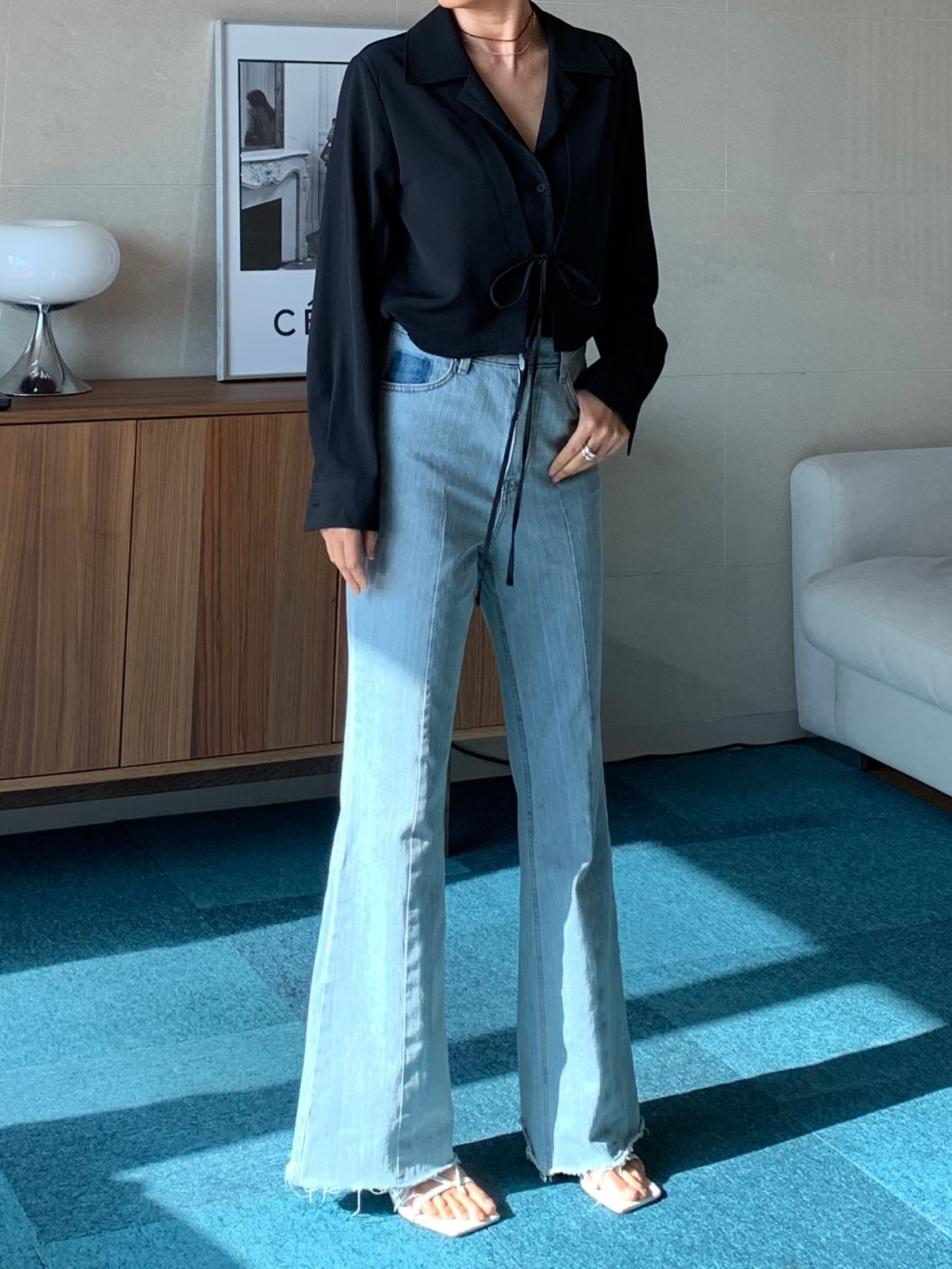 TINT韓國直郵女士新款人氣推薦休閑職業熱賣時尚襯衫蕾絲衫TINT襯衫/蕾絲衫