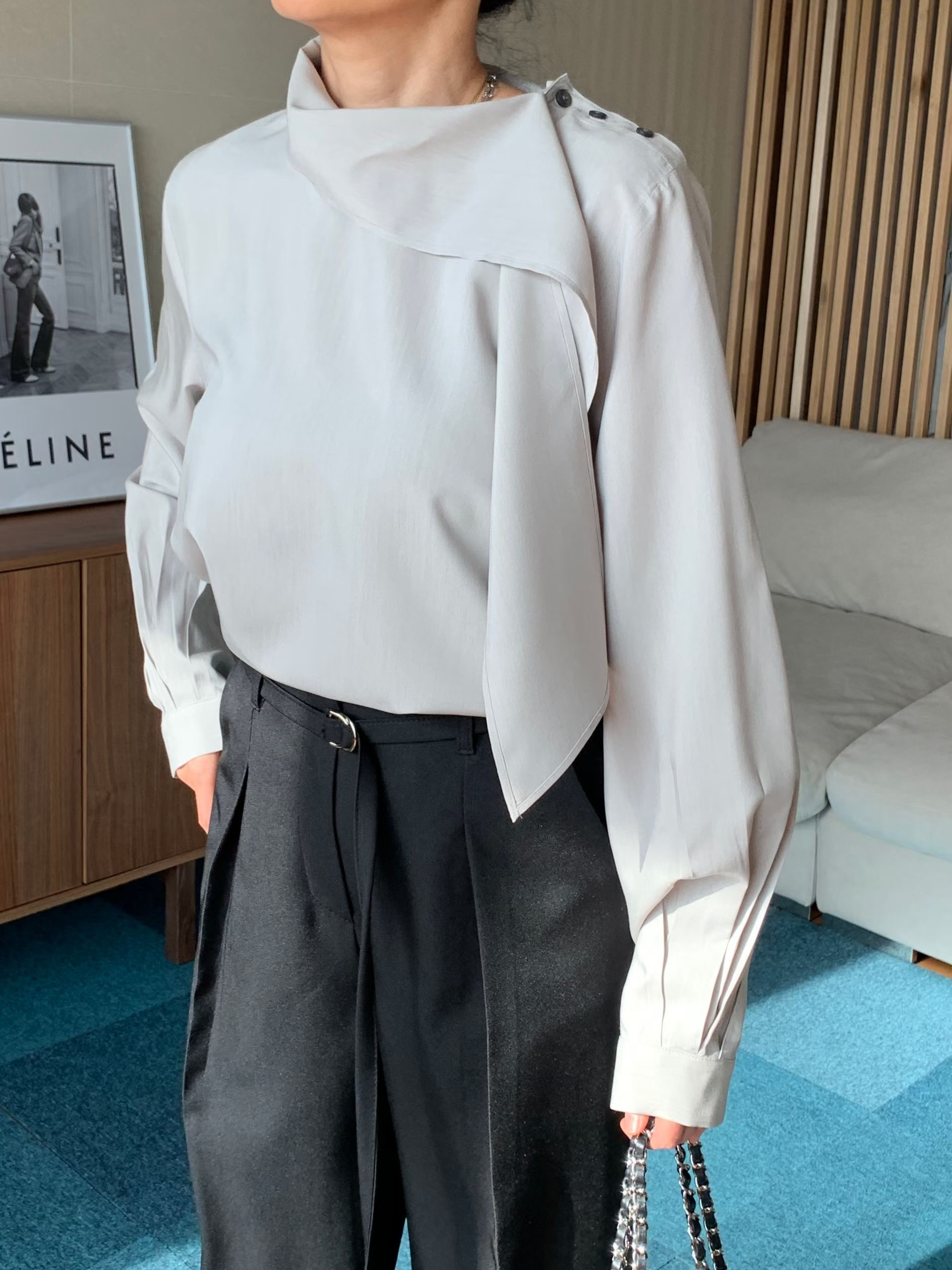 TINT韓國直郵女裝新品26春夏職業真品推薦休閑襯衫蕾絲衫TINT襯衫/蕾絲衫圖色2