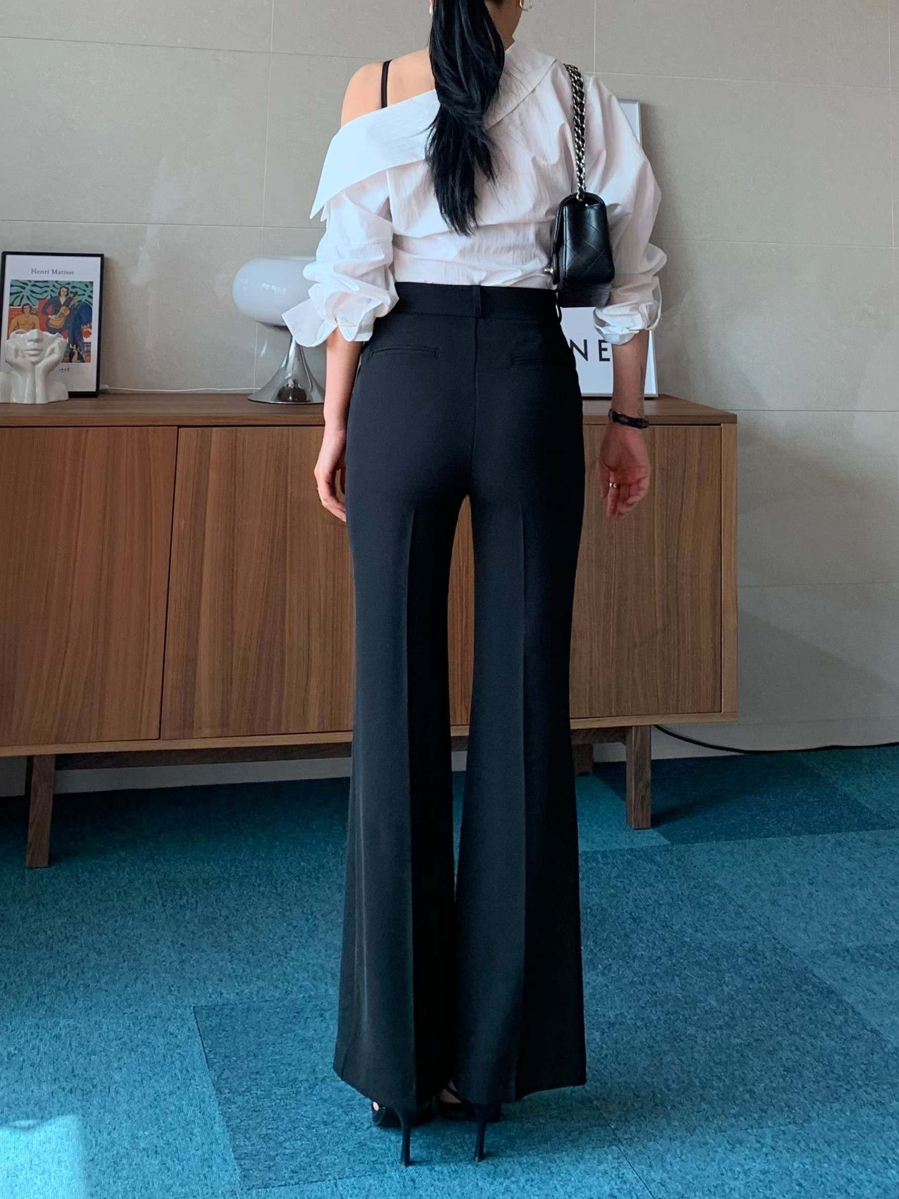 TINT韓國代購女士新品職業推薦人氣時尚26春夏休閑褲喇叭TINT休閑褲