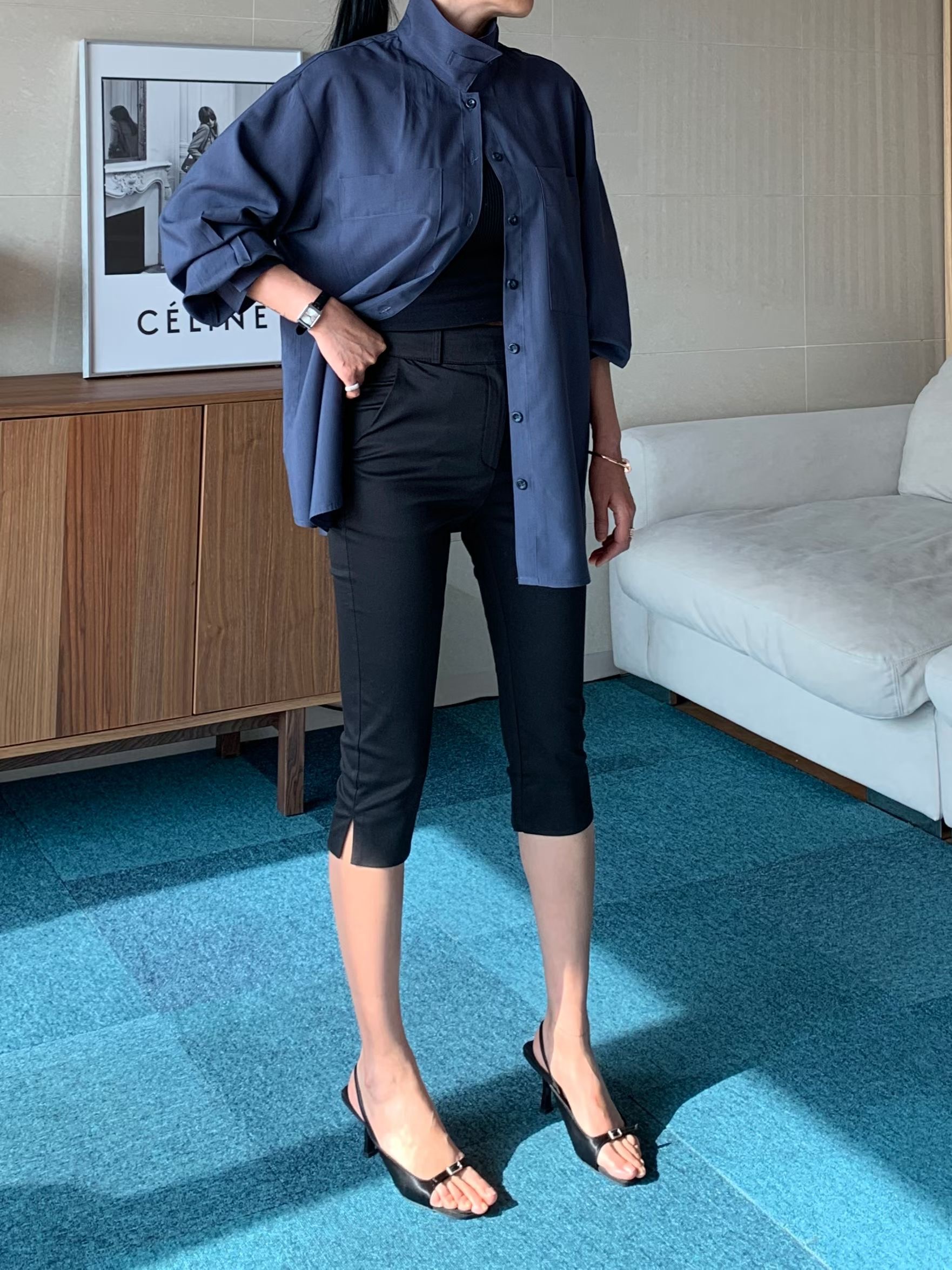 TINT東大門代購女裝新款時尚休閑26春夏推薦職業短褲腰帶TINT短褲