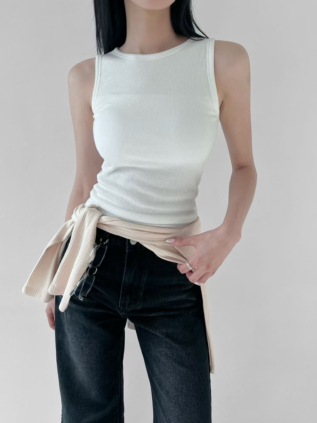 VERRER BUTTER東大門代購女士新品26春夏人氣吊帶背心圓領VERRER BUTTER吊帶/背心圖色1