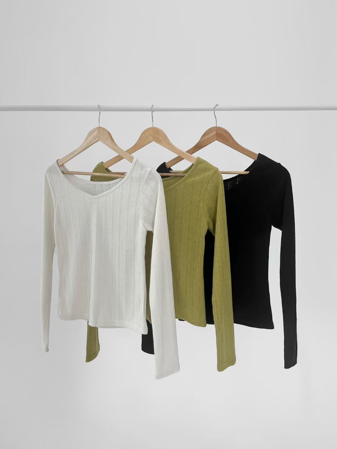 VERRER BUTTER東大門代購女士新款職業推薦真品長袖T恤雙面VERRER BUTTER長袖T恤圖色3左三色