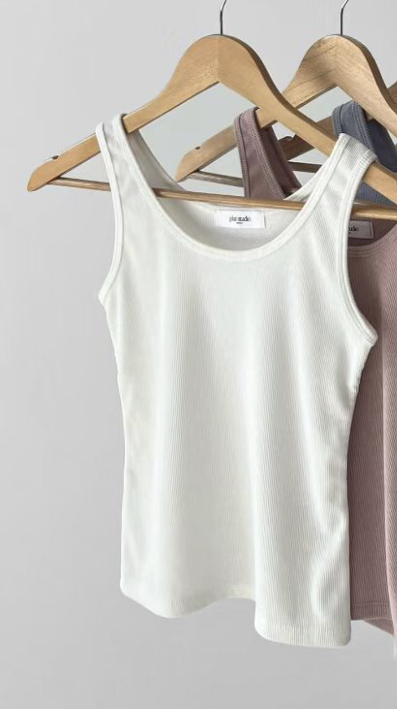 VERRER BUTTER東大門直郵女裝新品人氣職業吊帶背心羅紋VERRER BUTTER吊帶/背心圖色1