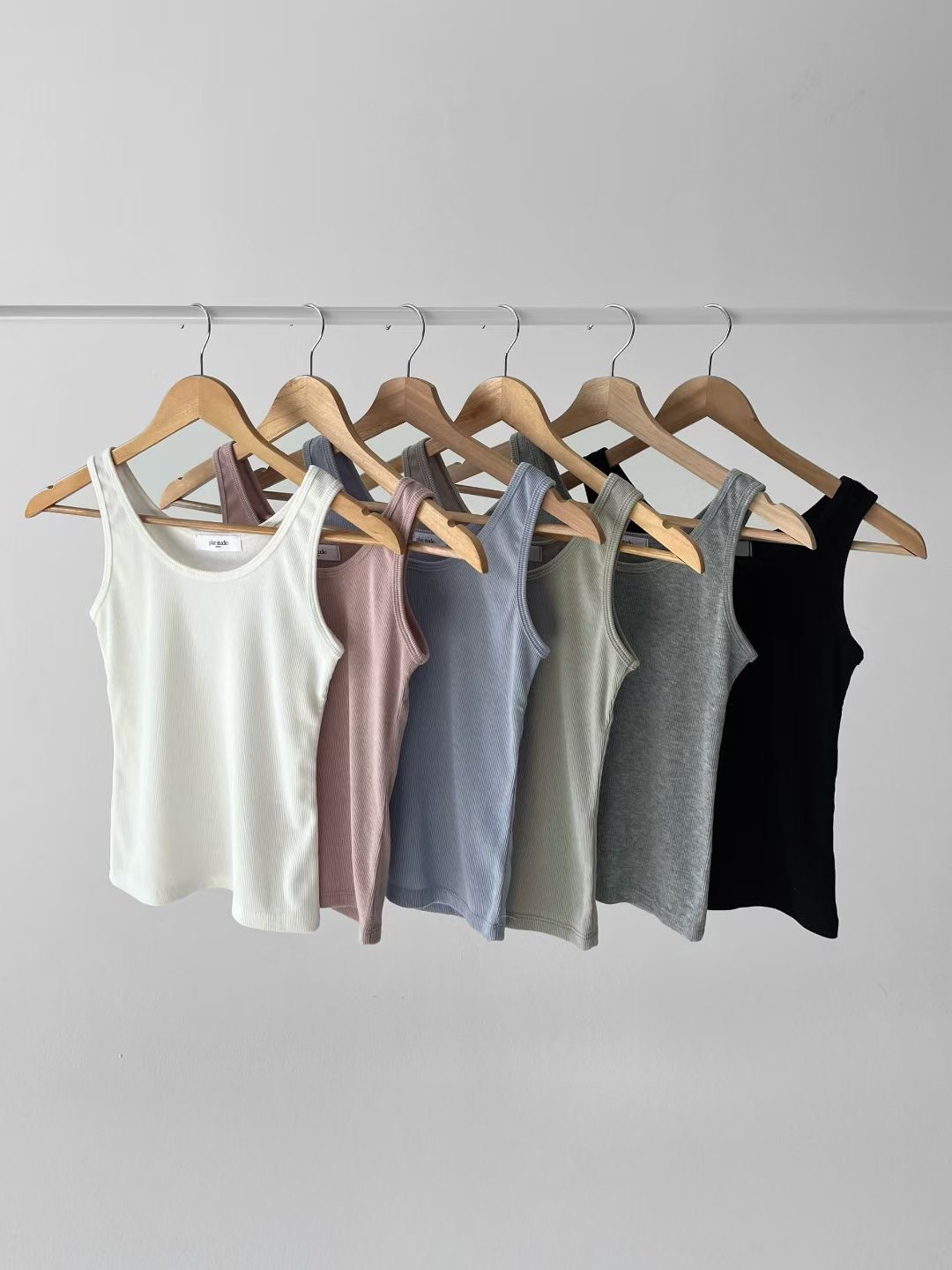 VERRER BUTTER東大門直郵女裝新品人氣職業吊帶背心羅紋VERRER BUTTER吊帶/背心圖色5左五色