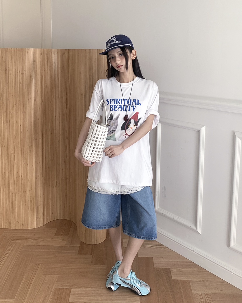 LIVE AID-P東大門實拍女士新款26春夏職業人氣休閑熱賣T恤LIVE AID-PT恤