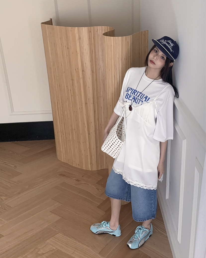 LIVE AID-P東大門實拍女士新款26春夏職業人氣休閑熱賣T恤LIVE AID-PT恤