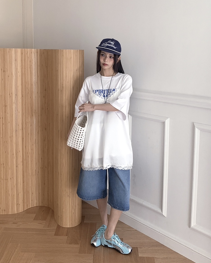 LIVE AID-P東大門實拍女士新款26春夏職業人氣休閑熱賣T恤LIVE AID-PT恤