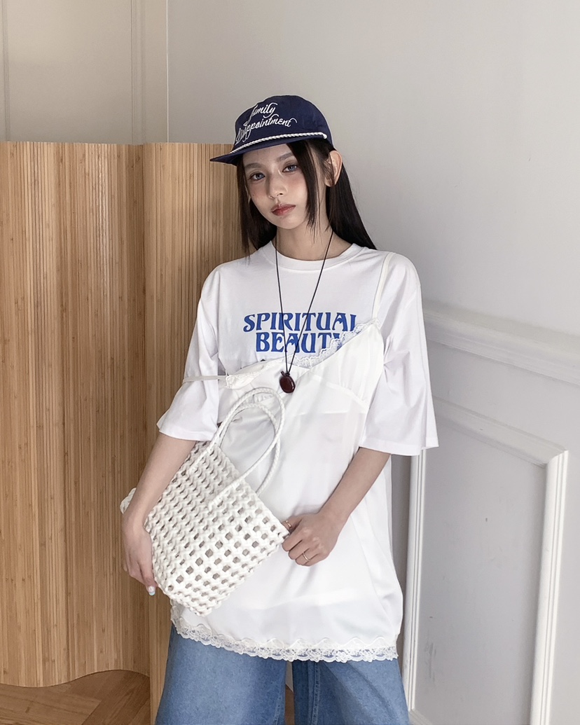 LIVE AID-P東大門實拍女士新款26春夏職業人氣休閑熱賣T恤LIVE AID-PT恤