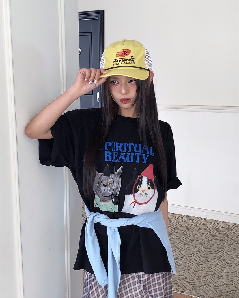 LIVE AID-P東大門實拍女士新款26春夏職業人氣休閑熱賣T恤LIVE AID-PT恤