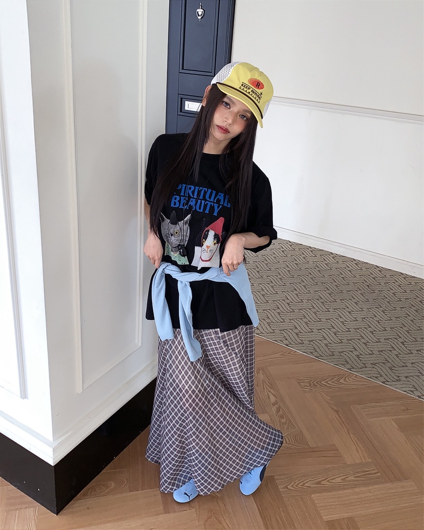 LIVE AID-P東大門實拍女士新款26春夏職業人氣休閑熱賣T恤LIVE AID-PT恤