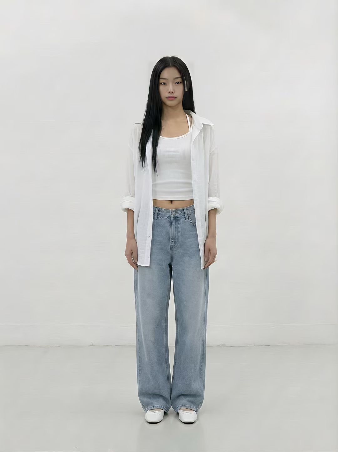 VERRER BUTTER韓國代購女士新品真品襯衫蕾絲衫不含內搭透明條紋VERRER BUTTER襯衫/蕾絲衫