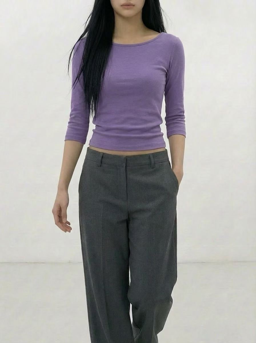 VERRER BUTTER東大門直郵女裝新品真品推薦職業時尚長袖T恤VERRER BUTTER長袖T恤圖色1