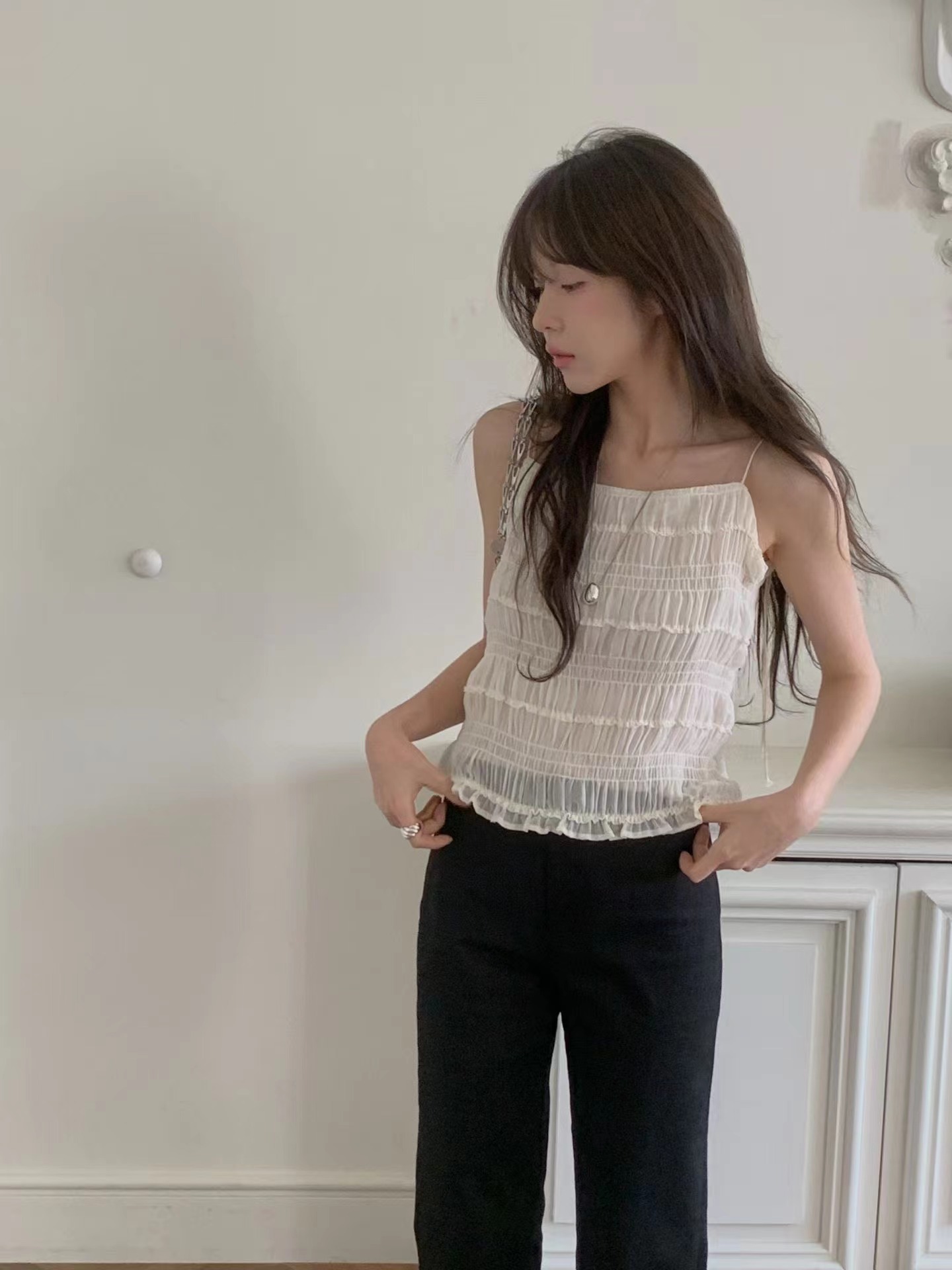 MIELLE-미엘르-OT韓國東大門直郵女裝新款推薦吊帶背心MIELLE-2件起吊帶/背心