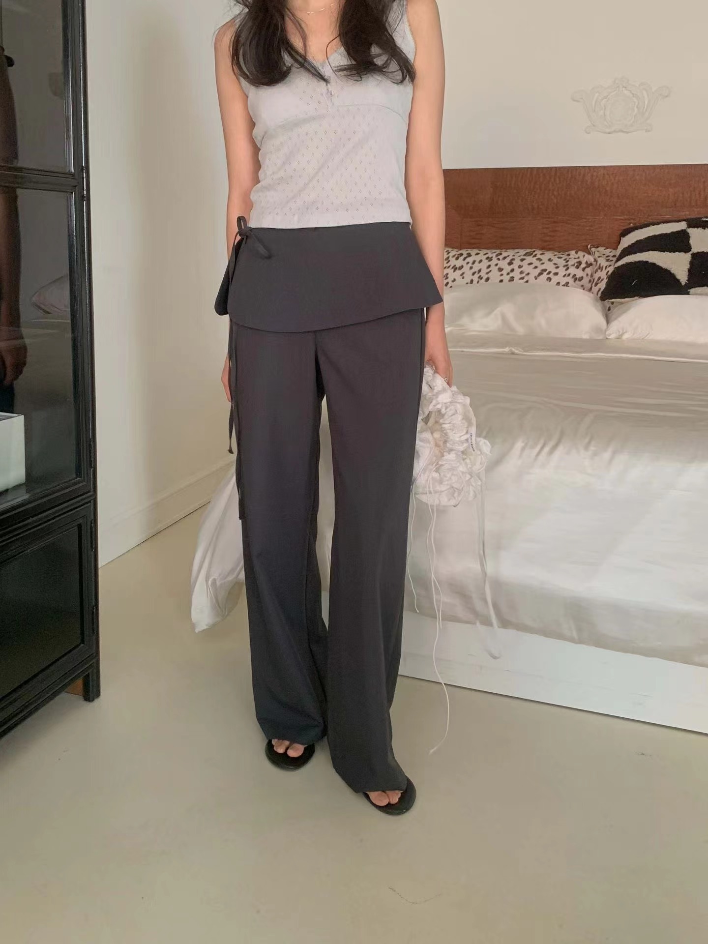 MIELLE-미엘르-OT韓國東大門代購女裝新品時尚裙褲可拆卸MIELLE-2件起裙褲圖色2