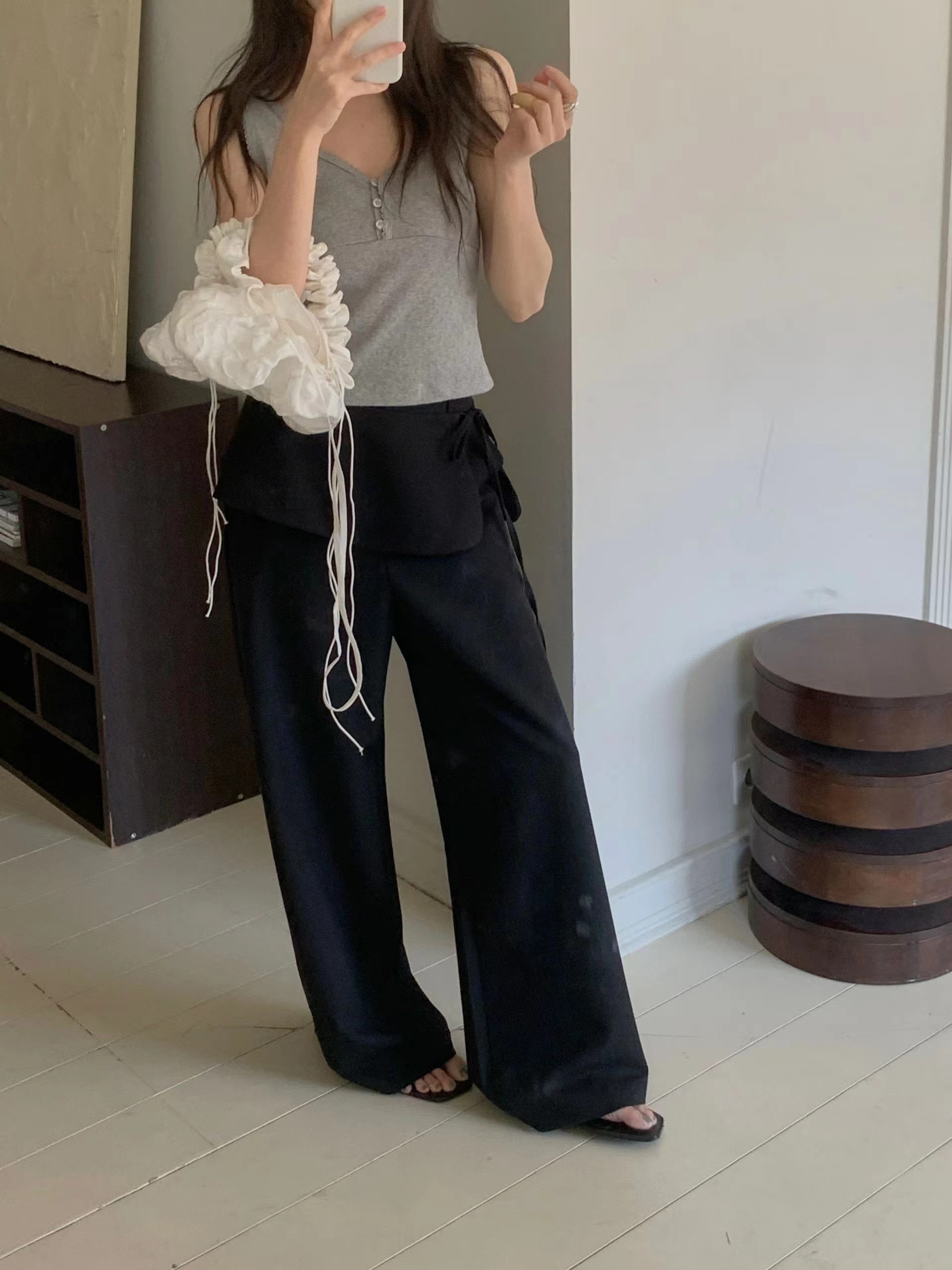 MIELLE-미엘르-OT韓國東大門代購女裝新品時尚裙褲可拆卸MIELLE-2件起裙褲圖色3