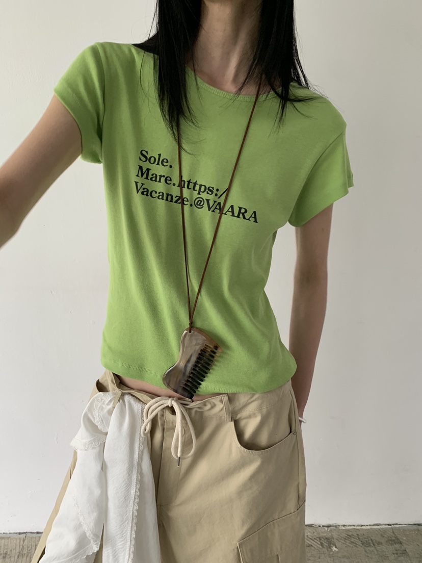 VAARA韓國代購女裝新款熱賣職業時尚休閑人氣26春夏推薦T恤VAARAT恤