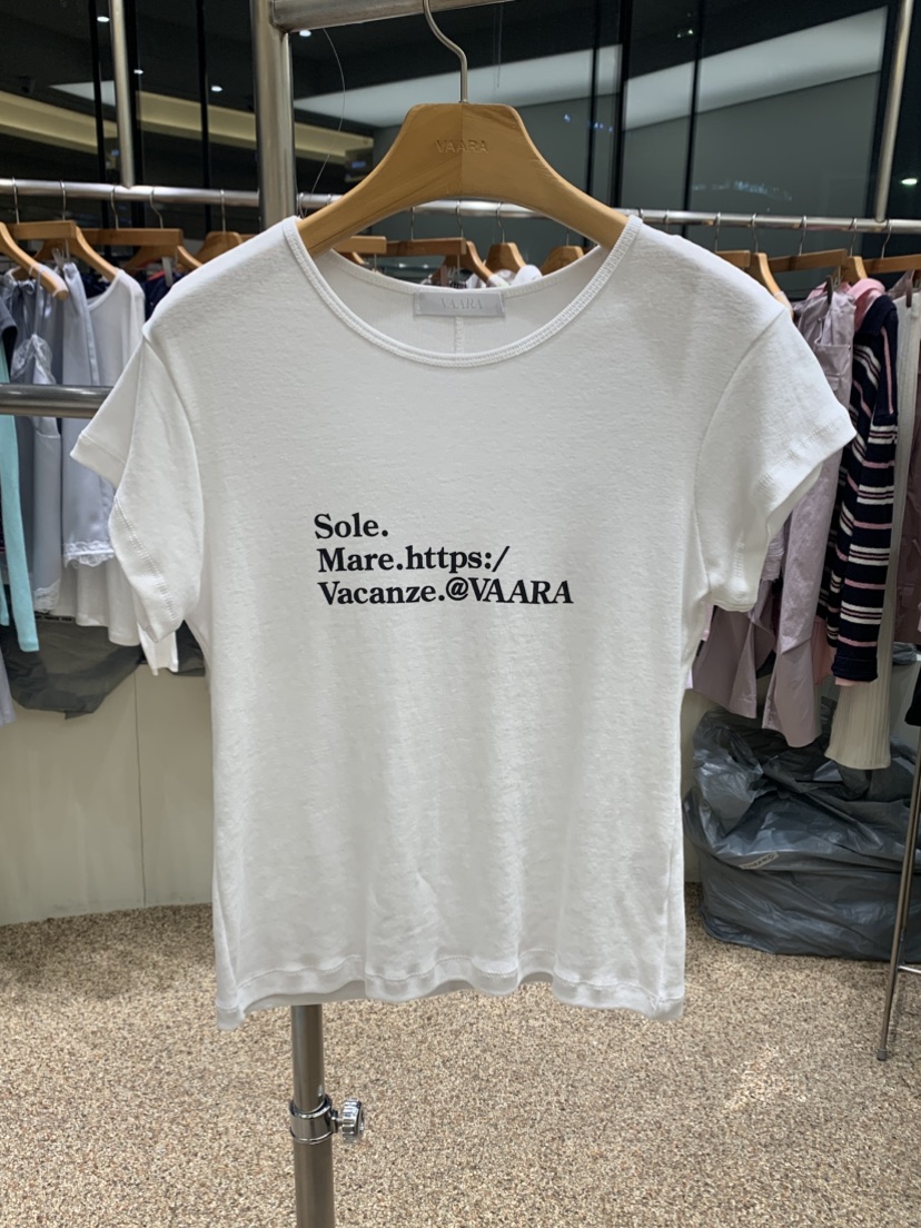 VAARA韓國代購女裝新款熱賣職業時尚休閑人氣26春夏推薦T恤VAARAT恤圖色2