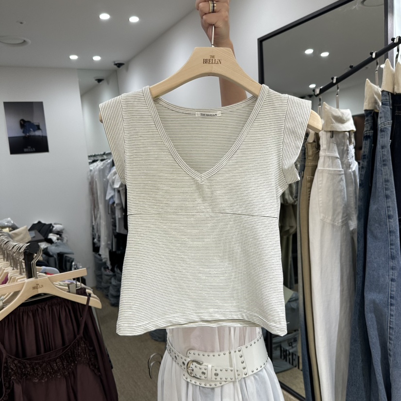 BRELLIN韓國東大門代購女裝新款26春夏人氣休閑推薦職業T恤BRELLINT恤圖色1