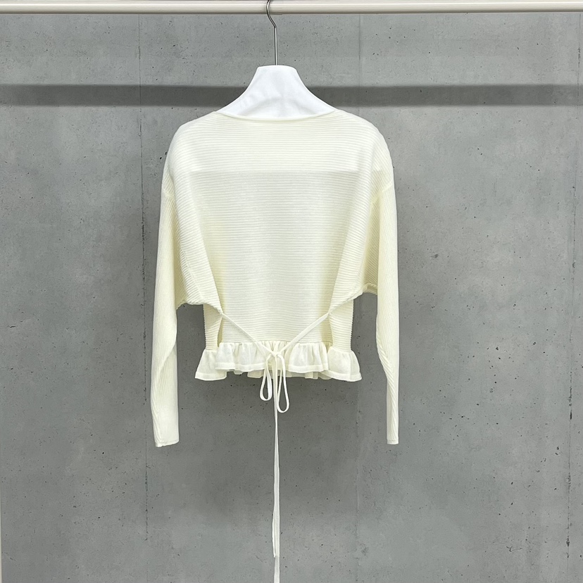 HELDER-P韓國直郵實拍女士新款休閑熱賣針織衫荷葉邊亞麻HELDER針織衫