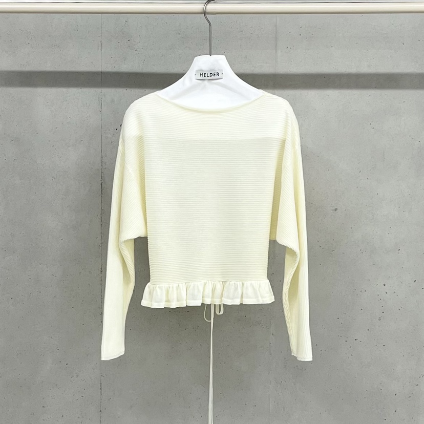 HELDER-P韓國直郵實拍女士新款休閑熱賣針織衫荷葉邊亞麻HELDER針織衫圖色1