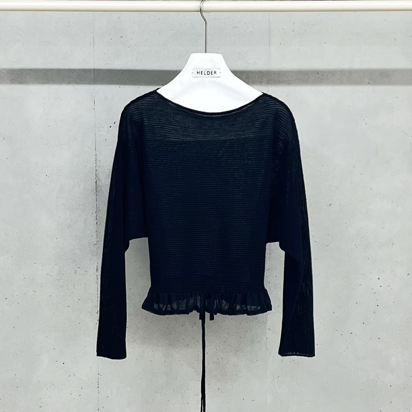 HELDER-P韓國直郵實拍女士新款休閑熱賣針織衫荷葉邊亞麻HELDER針織衫圖色2