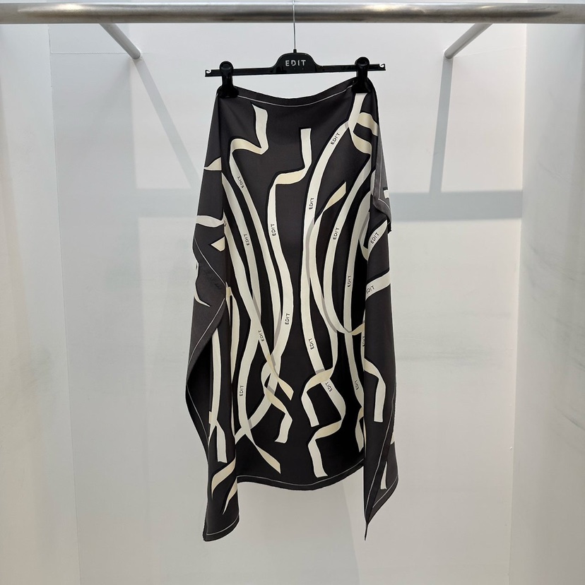 EDIT韓國代購女士新款休閑熱賣人氣時尚職業圍巾披肩絲綢EDIT圍巾/披肩圖色1