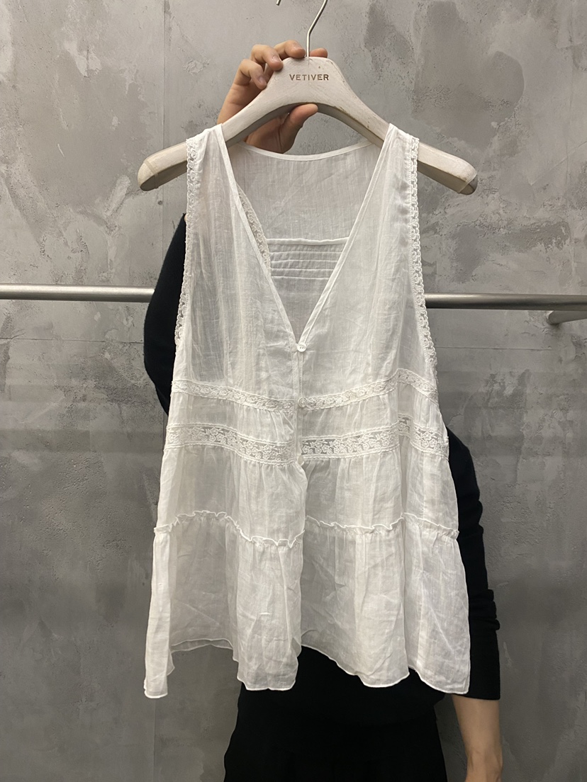 THE VETIVER-A韓國直郵實拍女士新品職業熱賣襯衫蕾絲衫VETIVER襯衫/蕾絲衫圖色1