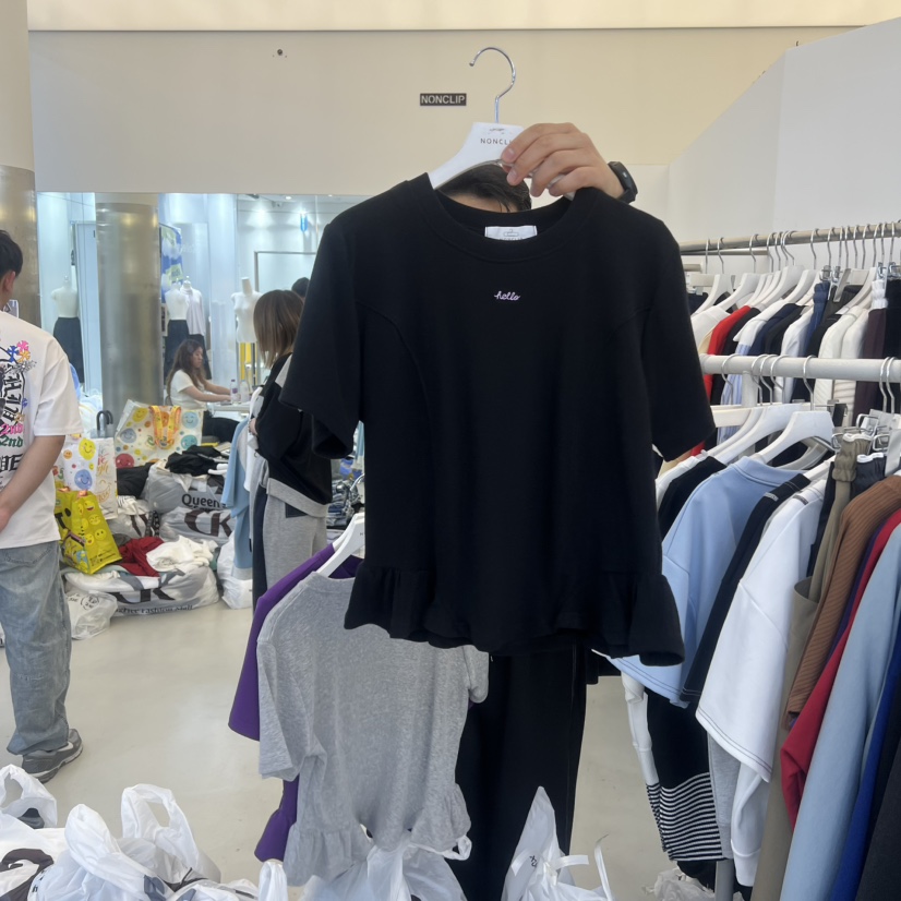 NON CLIP韓國東大門直郵女士新款職業推薦26春夏時尚T恤NON CLIPT恤圖色2