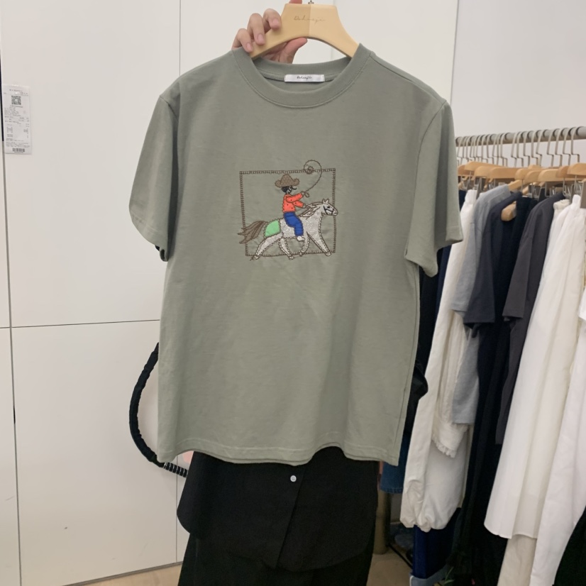 DOHWAJI韓國東大門直郵女士新品熱賣休閑人氣推薦時尚T恤DOHWAJIT恤圖色2