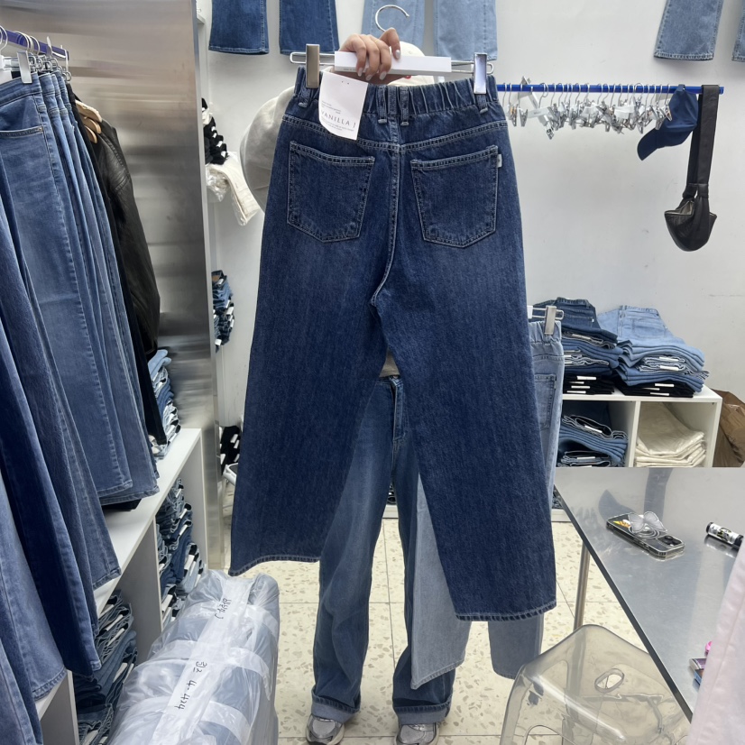 VANILLA J韓國代購女士新款推薦人氣時尚熱賣26春夏牛仔褲VANILLA J牛仔褲