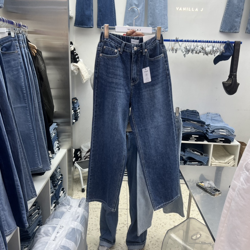VANILLA J韓國代購女士新款推薦人氣時尚熱賣26春夏牛仔褲VANILLA J牛仔褲圖色2