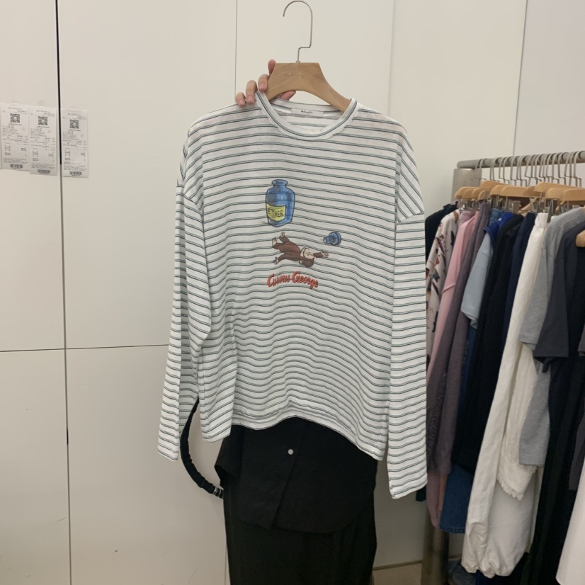 DOHWAJI韓國直郵實拍女裝新款人氣推薦時尚職業熱賣長袖T恤DOHWAJI長袖T恤圖色1