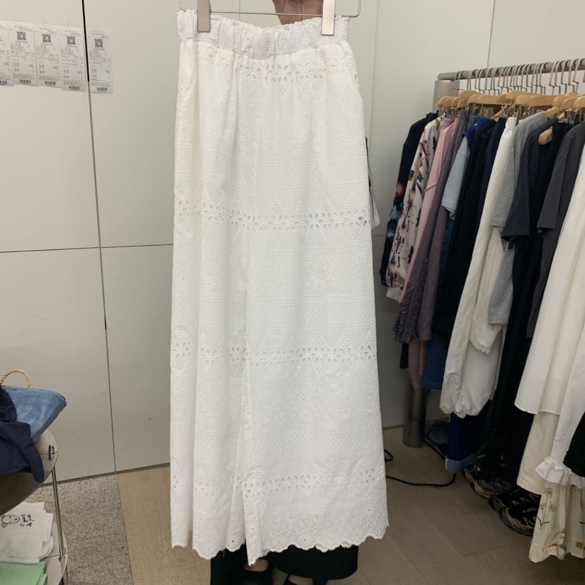 DOHWAJI韓國代購女裝新品熱賣人氣推薦休閑休閑褲闊腿褲刺繡DOHWAJI休閑褲圖色2