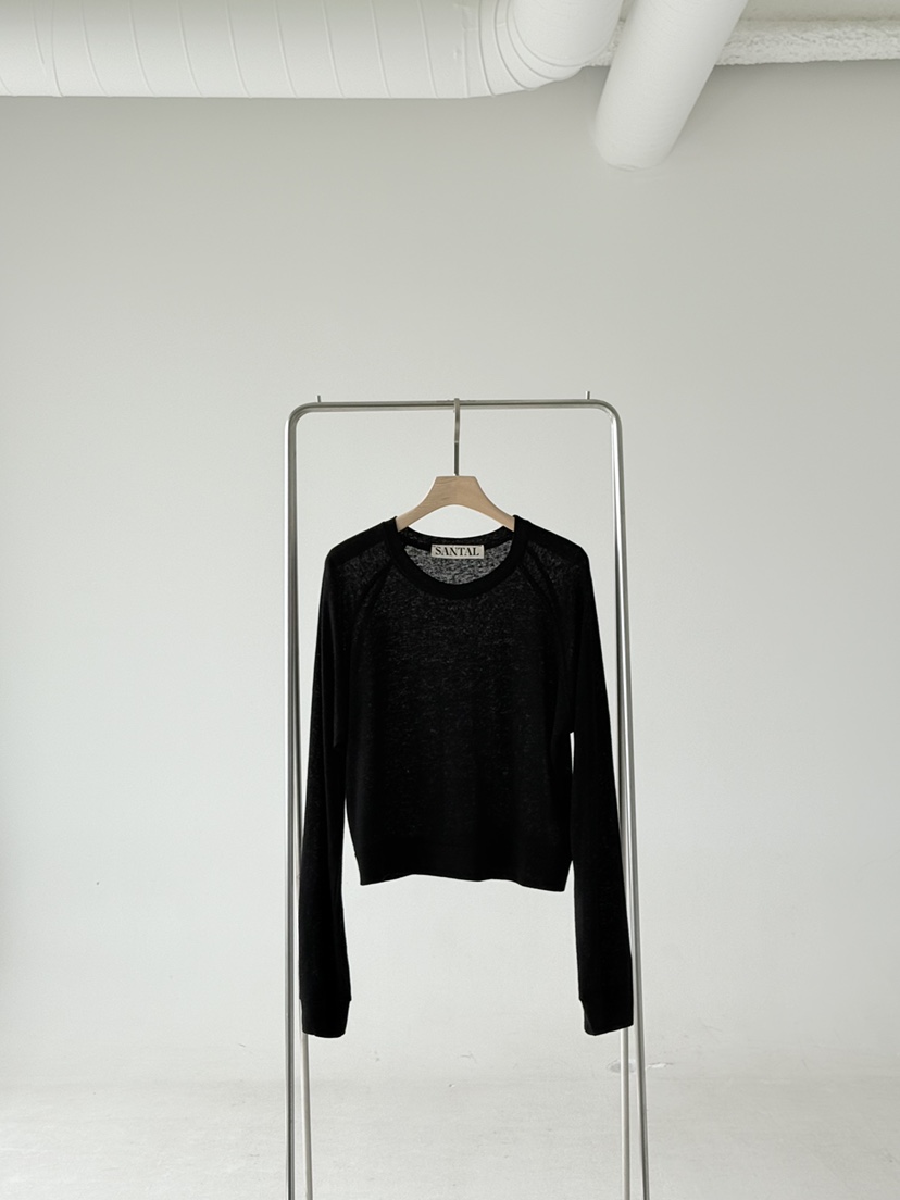 SANTAL韓國直郵實拍女裝新款熱賣休閑推薦時尚長袖T恤亞麻SANTAL長袖T恤圖色3