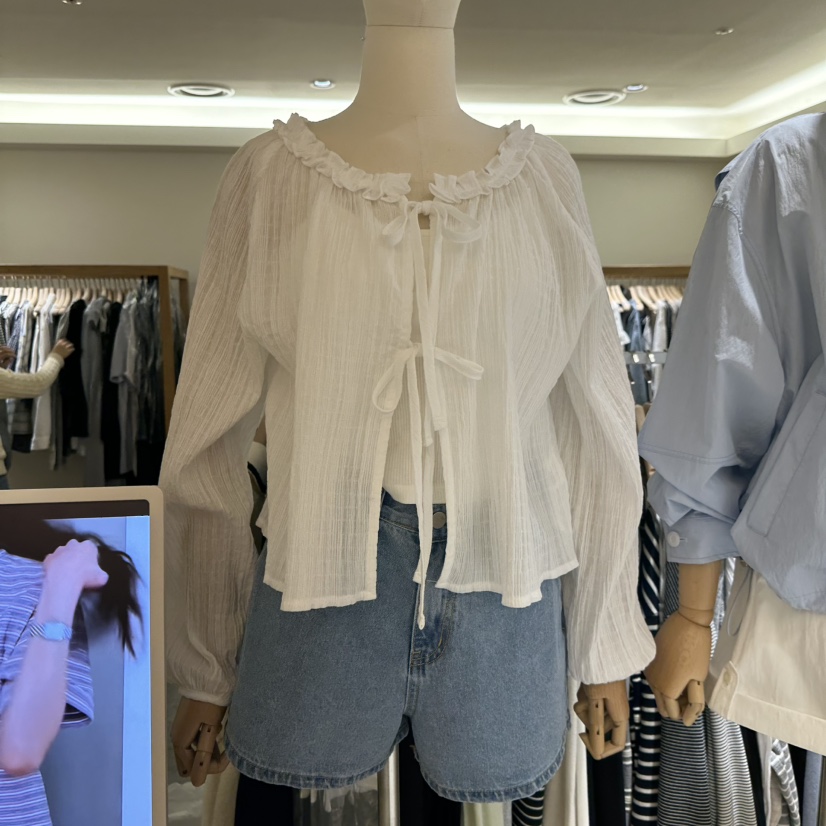 TIZZI韓國直郵實拍女裝新款熱賣休閑時尚職業推薦26春夏針織衫TIZZI針織衫圖色1白色