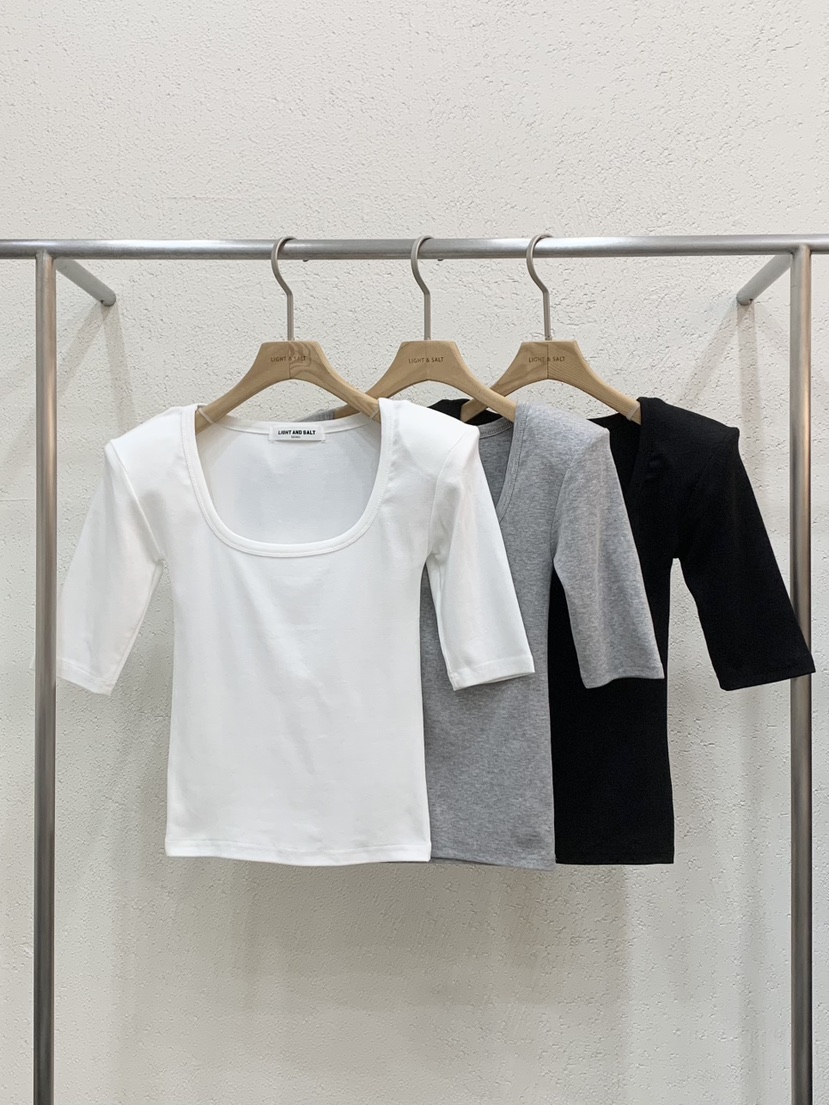 LIGHT AND SALT韓國東大門直郵女士新品休閑職業人氣T恤LIGHT AND SALTT恤