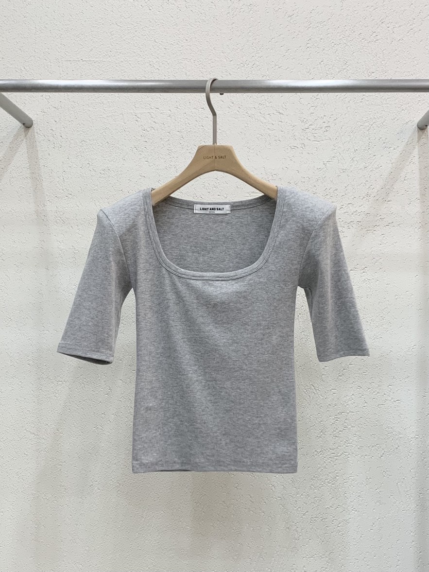 LIGHT AND SALT韓國東大門直郵女士新品休閑職業人氣T恤LIGHT AND SALTT恤圖色2