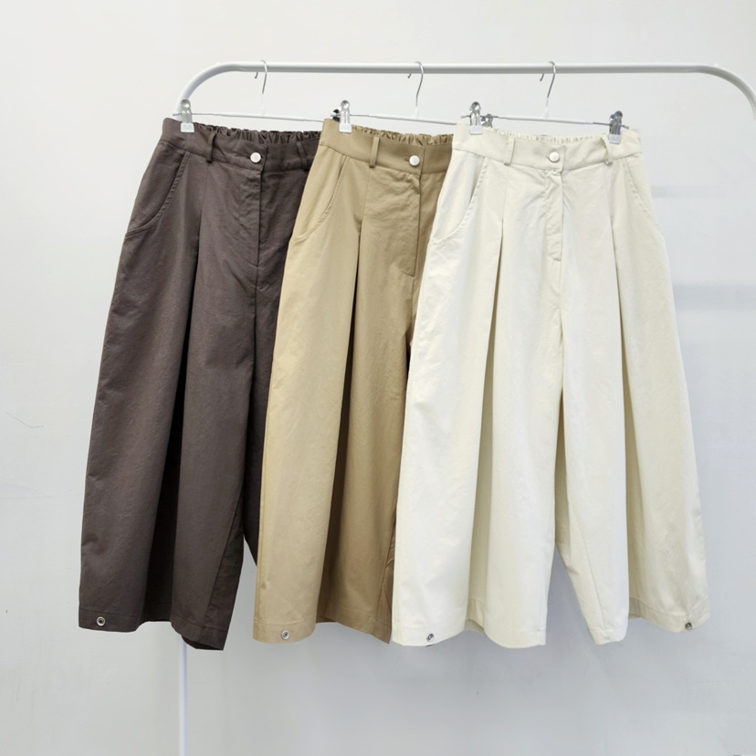 LA BLOOM韓國東大門代購女士新款熱賣26春夏休閑褲七分褲La Bloom休閑褲