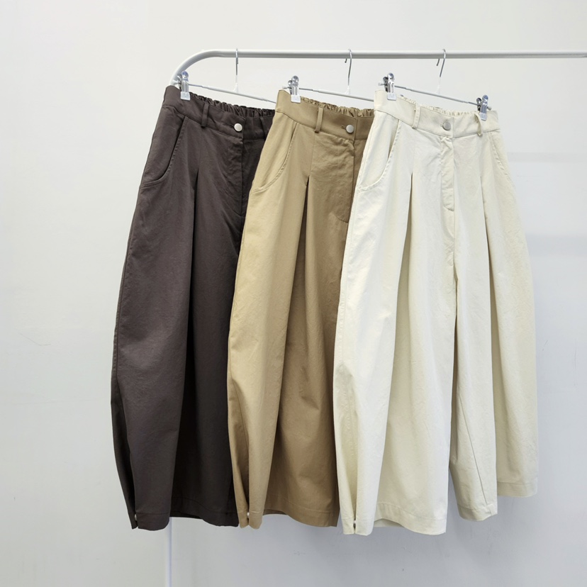 LA BLOOM韓國東大門代購女士新款熱賣26春夏休閑褲七分褲La Bloom休閑褲